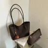 Elegante Bolso Tejido Retro con Textura Xiaomi Home para Mujer Otoño 2026 Nuevo Bolso Tote Simple de Gran Capacidad para el Trabajo Bolso de Hombro Único