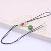 Llavero de cuerda trenzada hecho a mano, borla colgante para bolso de mujer, cuerda de jade con asa, colgante para coche, borla