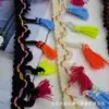 En Stock Cepillos de Escoba Coloridos de Poliéster Multicolor, Borlas Clásicas de Cinta, Ribete de Encaje, Accesorios para Ropa, Adornos Decorativos