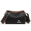 2025 Nuevo Bolso Cruzado con Cremallera y Compartimentos en Relieve para Mujer Bolso Cilíndrico de Moda Versátil Bolso de Hombro