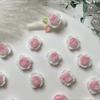 Pequeno Livro Vermelho mesmo estilo rosa rosa Camélia manicure jóias populares manicure pequenas jóias luminosas decorações de unhas