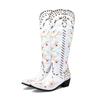 Botas Rivet Rider Otoño 2022 Botas Altas Botas de Rodilla Bordadas JGB2022N007009