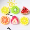 Rodajas de Fruta de Sandía Kiwi Simuladas Juguetes de Comida de Resina Accesorios para Joyería DIY Pasador Llavero Flor para Zapatos Material