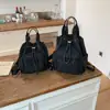 Transfronterizo 2026 Verano Nuevo Cordón Viaje Diario Simple Moda Versátil Gran Capacidad Mochila Bolso de Mano Bolso de Hombro