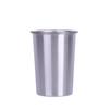 Caneca de Café Aço Inoxidável 304 Copo de Bebida Direta Estilo Camping Camada Única Copo Enrolado Copo de Cerveja Conjunto de Copos para Bebidas Frias Empilháveis para Exterior