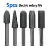 Cabeça de Moagem Elétrica de Metal Macio Cabeça de Lima para Marcenaria 6mm Remoção de Ferrugem Chanfragem Moagem Lima Rotativa Elétrica Lima de Aço Embossada