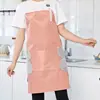 Delantal a Rayas de Algodón y Lino para Cocina Casera Moda Tareas Domésticas Transpirable Nuevo Princesa Popular Restaurante Cocina Trabajo Delantal