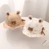Gorro Jingqi para Bebé Primavera y Otoño Gorro Protector de Orejas para Bebés Niños y Niñas Sombrero de Pescador para Salir Niños Sombrero de Cubo de Otoño