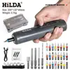 Set de Destornillador Eléctrico Hilda Transfronterizo Nuevo Pequeño para el Hogar Batería de Litio Recargable Set de 39 Piezas Set de Caja de Plástico