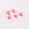 Dado Acrílico Transparente 14MM Contas Soltas Pingente DIY Pulseira Feita à Mão Charme Material para Joias Acessórios