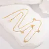 Nuevo Collar de Mariposa con Espaciadores de Diamantes Brillantes, Versátil, Exquisito y de Lujo Ligero, Diseño de Nicho Femenino, Cadena de Clavícula de Gama Alta