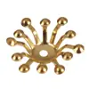Aleación con Cuentas Material Metal Pistilo Flor Núcleo Flor Base Pétalo Accesorio Base de Cuentas Espaciadoras Hecho a Mano DIY Geométrico