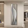 Arte Lineal Abstracto Vestíbulo Pintura Decorativa Minimalismo Italiano Sensación de Alta Gama Escaleras Pasillo Vestíbulo Arte de Pared Vertical