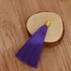 Adorno de borla con hilo dorado de 8 cm, material de poliéster, accesorios para prendas de vestir, accesorios de borla colgante hechos a mano para DIY, compra al por mayor para mejor precio