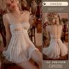Lencería sexy Yiyuo con encaje tentador y anillo de acero, pijama fruncido, camisón de perspectiva abierta y caliente, uniforme 8564