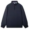 2025 Nueva Sudadera con Cuello Alto y Media Cremallera Otoño e Invierno Chaqueta Ropa de Fitness Top para Hombre Corte Holgado Adelgazante Ropa Deportiva