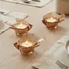 Suporte de Velas de Vidro Decorativo de Pássaro Âmbar Criativo e Simples Estilo Retrô para Quartos Modelo de Hotel, Salas de Estar, Mesas de Centro, Mesas de Jantar e Decoração de Casa