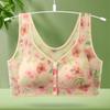 Hebilla Media Edad Antigua Abertura Talla Grande Ropa Interior de Mujer Estampada Push-up Sin Marcas Copa Fija Cómodo Sujetador Chaleco