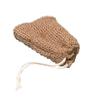 Red Espumosa de Yute Bolsa para Jabón Vegetal Bolsa de Almacenamiento Bolsa de Jabón de Algodón de Cáñamo Bolsita con Cordón de Arpillera Red Espumosa para Baño