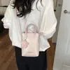 Bolso de Mano Pequeño Cuadrado de Moda Verano 2026 para Mujer, Bolso de Hombro Lindo de Lunares, Bolso Cruzado Brillante