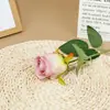 Rosa Búlgara de Cabeza Única (Cinta) Café de Flores Artificiales Atmósfera de Boda Regalo Creativo Decoración del Hogar