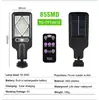 Luces solares para exteriores, iluminación de pasillo exterior COB con control remoto, farolas pequeñas, luces para patio con sensor de movimiento para jardín de villa