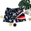 Infantil dos desenhos animados calções de natação renda-up tecido confortável forrado boxer meninos e meninos 'Hot Spring Beach Swimsuit