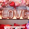 Montaje de Escena de Fiesta de Confesión Romántica, Suministros de Decoración para Habitación de Propuesta, Globos de Papel de Aluminio de Letra de Amor Extra Grandes para Bodas