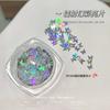 Lantejoulas a laser Nail Art Trinkets Celebrante da Internet Flash Love Star Mans Butterfly Enfeites de unha prateados Enfeites de Nail Art