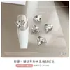 Acessórios de Arte de Unhas de Diamante Empilhados de Cristal de Alta Qualidade, Brilhantes Full Diamond Ovo de Pombo Doce de Rocha Ângulo Reto Diamante Grande Acabado Bola de Diamante Empilhada Acessórios