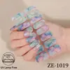 Pegatinas Nuevas para Uñas Zhengxiang Transfronterizas con Lámina Dorada, Efecto Mármol, Película de Esmalte Impermeable, Pegatinas para Uñas Cielo Estrellado al por Mayor