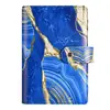 Suministro Exclusivo Transfronterizo de Carpeta Organizadora Estilo Macarrón Chapada en Oro A6, Planificador de Presupuesto de Piel Sintética, Cuaderno de Planificación de Eventos para Sitio Web