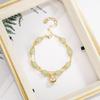 Hotan Jade Dupla Camada Bell Bracelet National Tide Niche Design Advanced Sense All-match Pulseira Elegante 2022 Nova Maré