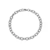 Pulsera de cadena de estilo europeo y americano de moda, cadena de eslabones cubanos de acero inoxidable, diseño unisex, perfecta para superponer y crear un look versátil y personalizado