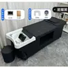 Cama de Champú de Circulación de Agua para Terapia Capilar Estilo Tailandés para Salones de Peluquería, Salones de Belleza y Limpieza de Oídos, con Vapor y Masaje, Equipada con Calentador de Agua