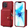 Funda para teléfono con cremallera y hebilla magnética para iPhone 12, funda protectora sencilla con soporte para Apple 12 Mini