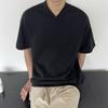 Nueva camiseta de manga corta para hombre, estilo coreano de verano, moderna, sencilla, de media manga, estilo Hong Kong, holgada, informal, de marca.