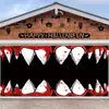 Faixa de Porta de Garagem de Halloween Transfronteiriça Personalização de Faixa 2025 Nova Bandeira de Horror para Garagem Tecido de Fundo Decorativo para Atmosfera