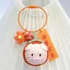 Colgante de Cerdo Tejido a Crochet Hecho a Mano Colgante para Llavero Tejido con Lana Muñeco de Dibujos Animados Tejido Colgante para Bolsa