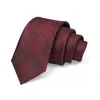 Gravata Masculina Transfronteiriça 7cm Cor Sólida Gravata Amarrada à Mão Gravata Jacquard de Poliéster Masculina Logotipo Gravata de Alta Qualidade para Homens