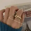 Anillos Selectos Transfronterizos para Mujer, Anillos de Moda Ins Trendy con Diseño de Nicho Exagerado Retro Personalizado, Populares a Nivel Nacional y en el Extranjero