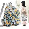 Mochila Nueva para Mujer Estilo Coreano Simple de Nailon para Viaje Diario Mochila Escolar con Estampado de Letras Ultraligera Casual Pequeña