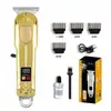 Novo Cortador de Cabelo Masculino para Salão de Beleza, Cortador Elétrico Doméstico para Desenho em Cabeça Raspada, Display Digital, Recarregável e Longa Duração de Bateria
