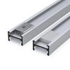 Carcasa de Tira de Luz Dura Personalizada Canal de Aluminio Canal de Luz Montado en Superficie Accesorios Kit de Perfil de Aluminio para Pantalla Magnética de Gabinete
