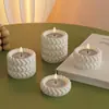 Cuerda Trenzada de Silicona Zongbo Cuerda Retorcida Caja de Almacenamiento Grande, Mediana y Pequeña Molde de Silicona para Taza de Vela de Yeso de Aromaterapia DIY