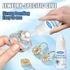 Kineshinex Mini Pegamento para Joyería, Adhesivo Transparente de Alta Viscosidad, Fácil de Usar, Adecuado para Bricolaje