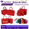 Casamento feltro bolsa noivado presente de casamento presente de presente de casamento presente de feltro vermelho saco tote saco