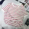 Primavera e Verão Estilo Coreano Camiseta Masculina Manga Curta Gola Redonda Camiseta Slim Roupas Listradas Masculinas Camisa Base Masculina Top
