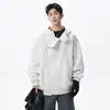 Blusas Casuais Largas Irregulares, Jaquetas Esportivas, Coletes Bordados High Street, Moletons com Capuz para Casal, Estilos Desconstruídos Masculinos para Primavera e Outono