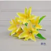 Flores de rosa simuladas, accesorios de baile, ramo para sostener, ramo de lirios para coro, flor estilo entrada deportiva